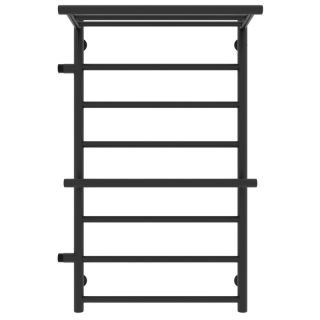 Полотенцесушитель водяной Laris Лавина 73208028ЧМ левый с полками П9 50x80см чёрный матовый